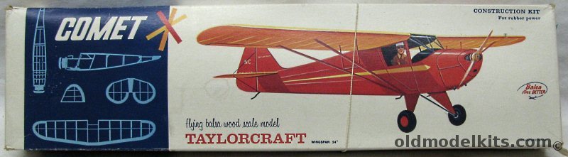 Comet Taylorcraft - 54 inch Wingspan Flying Model for RC, 3505 plastic model kit